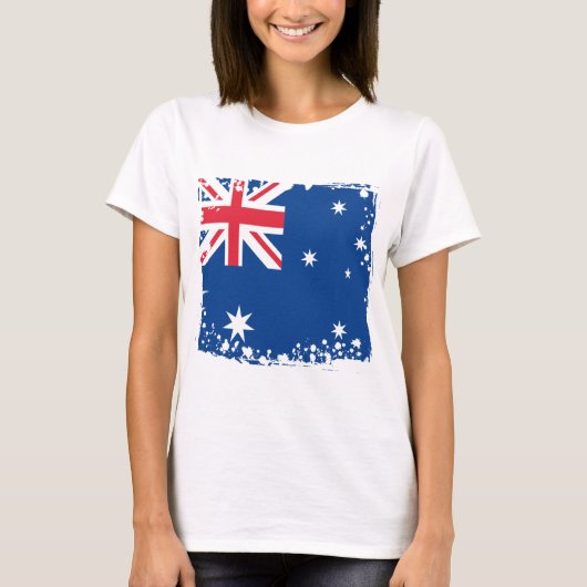 Abstracte Australische vlag, Australische kleuren T-shirt (Voorkant)