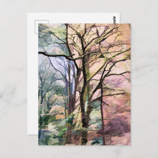 ABSTRACTE AUTUMN BRIEFKAART (Voorkant / Achterkant)