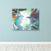 Abstracte Avian Canvas Print (Insitu (Houten vloer))