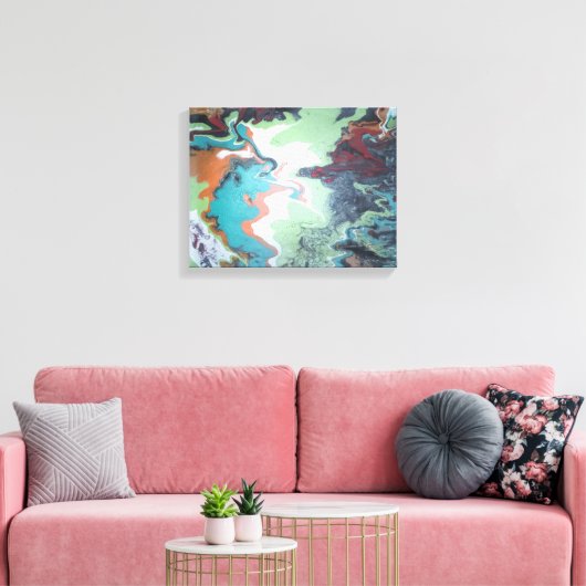 Abstracte Avian Canvas Print (Insitu (Woonkamer))