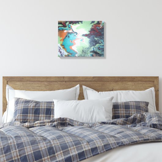 Abstracte Avian Canvas Print (Insitu (Slaapkamer))