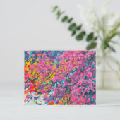 Abstracte Azalea Wildflowers Briefkaart (Staand voorkant)