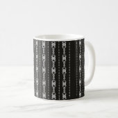 Abstracte aztec harttextuur koffiemok (Voorkant rechts)