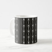 Abstracte aztec harttextuur koffiemok (Voorkant links)