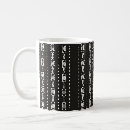 Abstracte aztec harttextuur koffiemok (Links)