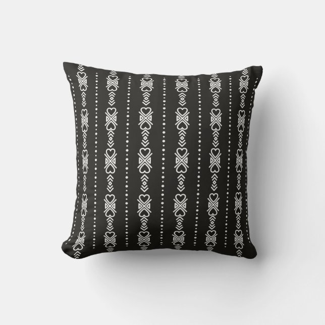 Abstracte aztec harttextuur kussen (Voorkant)