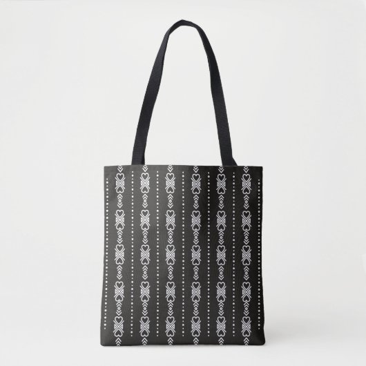 Abstracte aztec harttextuur tote bag (Voorkant)