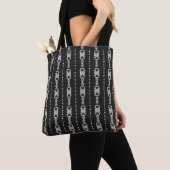 Abstracte aztec harttextuur tote bag (Dichtbij)