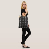 Abstracte aztec harttextuur tote bag (Op model)