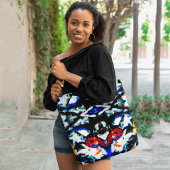 Abstracte Azteekse bloemen Tote Bag