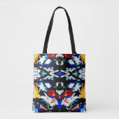 Abstracte Azteekse bloemen Tote Bag (Voorkant)