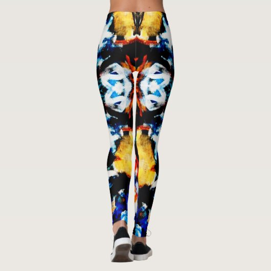Abstracte Azteekse Leggings (Achterkant)