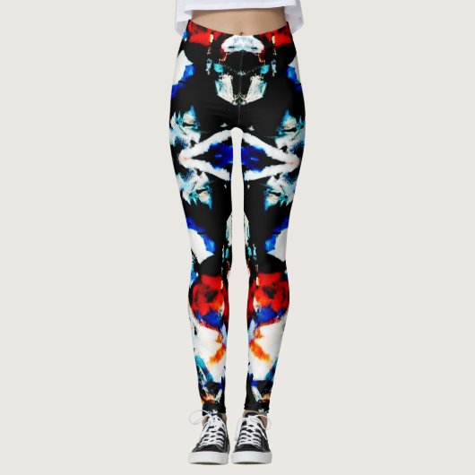 Abstracte Azteekse Leggings (Voorkant)