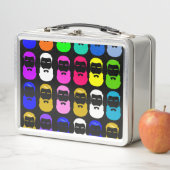 Abstracte Baarden Metalen Lunchbox (In situ)