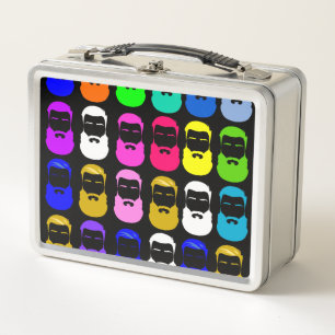 Abstracte Baarden Metalen Lunchbox