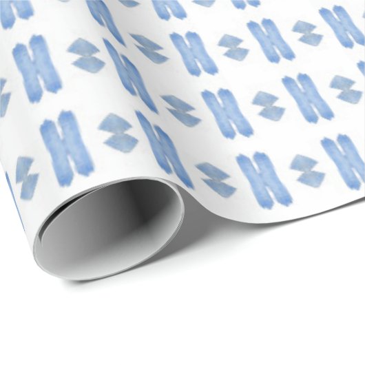 Abstracte Baby Blues2 Cadeaupapier (Rol Hoek)