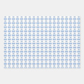 Abstracte Baby Blues Inpakpapier Vel (Voorkant 3)