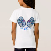 Abstracte baby dolfijnen t-shirt (Achterkant)