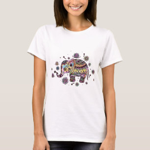 Abstracte Baby-elphant illustratie T-shirt