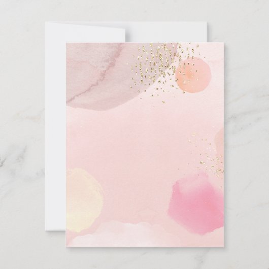 Abstracte Baby shower Pastel Circles Kaart (Achterkant)