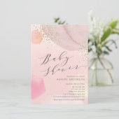 Abstracte Baby shower Pastel Circles Kaart (Staand voorkant)