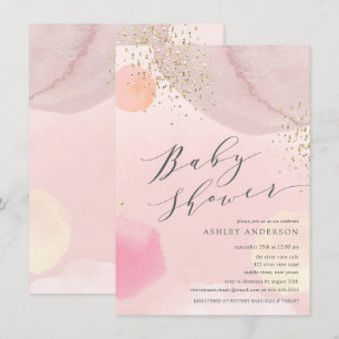 Abstracte Baby shower Pastel Circles Kaart