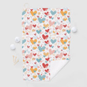 Abstracte badhanddoek voor harten golfhanddoek (Insitu)