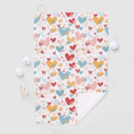 Abstracte badhanddoek voor harten golfhanddoek (Insitu)