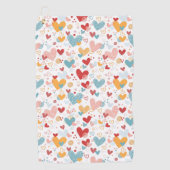 Abstracte badhanddoek voor harten golfhanddoek (Voorkant)