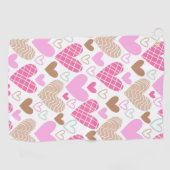 Abstracte badhanddoek voor harten golfhanddoek (Horizontaal)