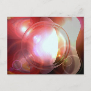 Abstracte bal briefkaart