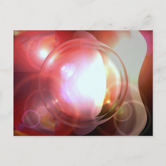 Abstracte bal briefkaart (Voorkant)