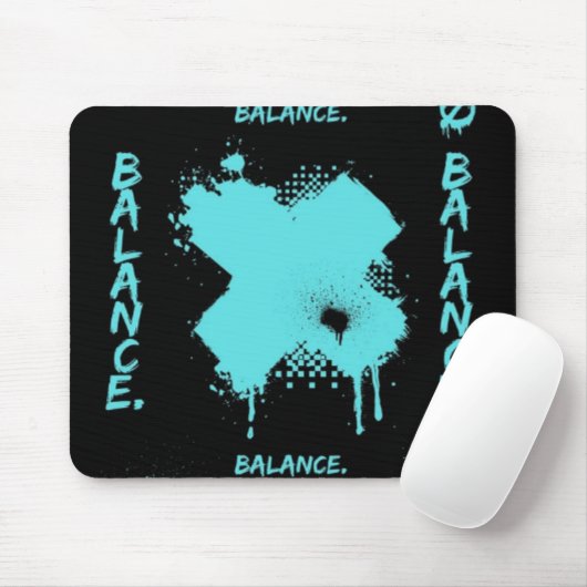 Abstracte Balans Grafische Muismat - Modern (Met muis)