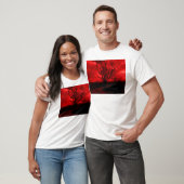 Abstracte balkstructuur t-shirt (Unisex)