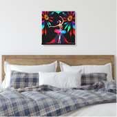 Abstracte Balletdanser Kunst Canvas Afdruk (Insitu (Slaapkamer))