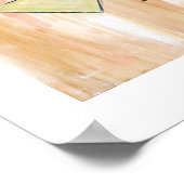 Abstracte Barcelona Couple 16 x 20 Fine Art-afdruk Poster (Hoek)