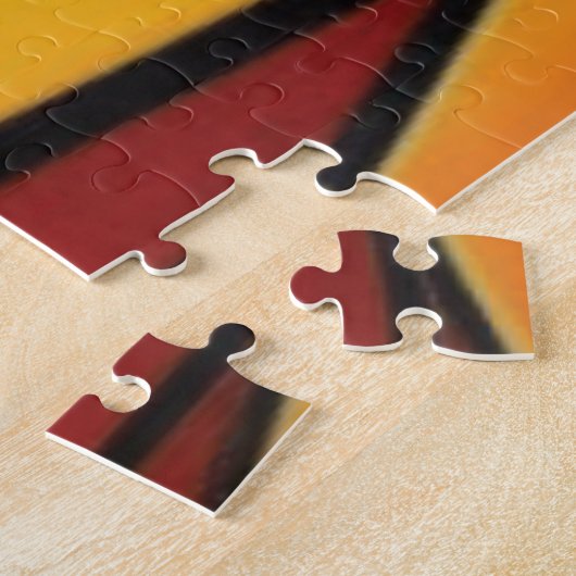 Abstracte Bartender Cubist Jigzaag Puzzle Legpuzzel (Zijkant)