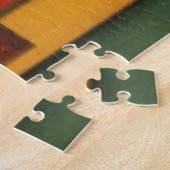 Abstracte Bartender Cubist Jigzaag Puzzle Legpuzzel (Zijkant)