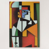 Abstracte Bartender Cubist Jigzaag Puzzle Legpuzzel (Verticaal)