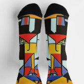 Abstracte Bartender Cubist Socks Sokken (Top)