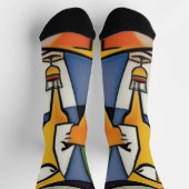 Abstracte Bartender Cubist Socks Sokken (Top)