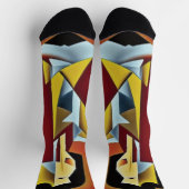 Abstracte Bartender Cubist Socks Sokken (Top)