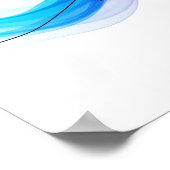 Abstracte Bartender One Line Art Continuous Poster (Hoek)