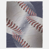 Abstracte basisballen (blauwe achtergrond) fleece deken (Voorkant)