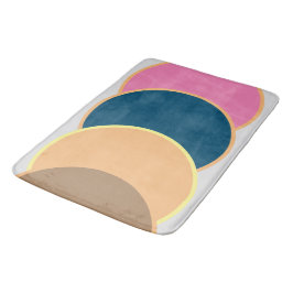 Abstracte Bath Mat - Colorful Framed Crest