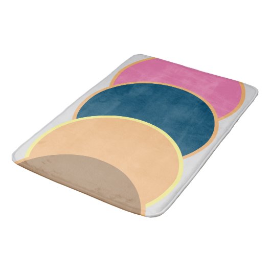 Abstracte Bath Mat - Colorful Framed Crest (Gekanteld)