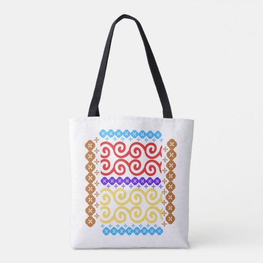 Abstracte Batik2 Tote Bag (Achterkant)