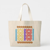 Abstracte Batik3 Grote Tote Bag (Achterkant)