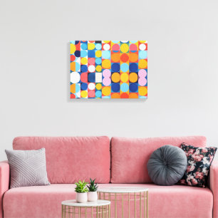 Abstracte Bauhaus geometrische kunst Canvas Afdruk