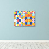 Abstracte Bauhaus geometrische kunst Canvas Afdruk (Insitu (Houten vloer))